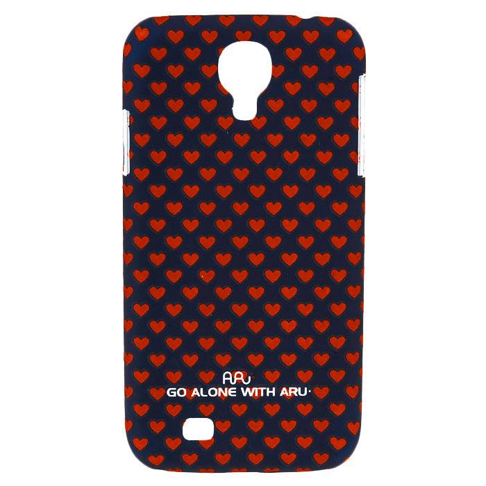 Чехол ARU для Samsung Galaxy S4 Hearts Dark Blue - фото фото фото 0