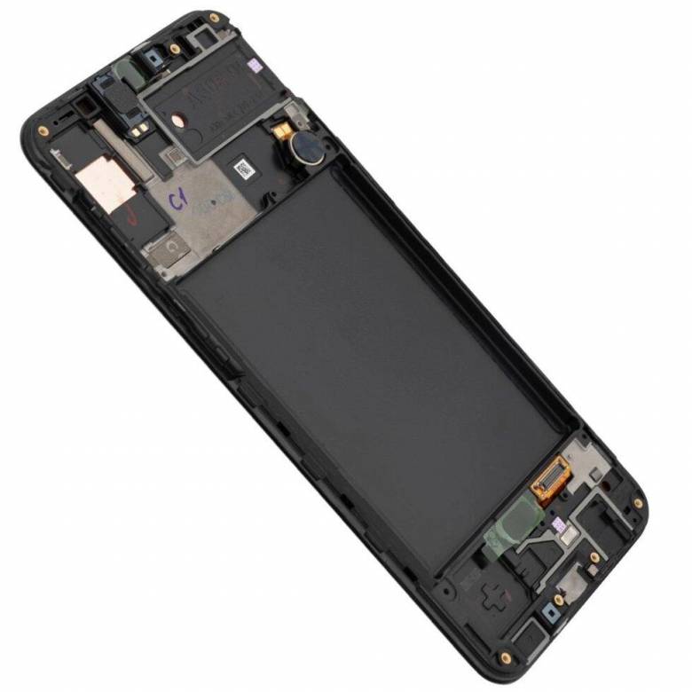 Дисплей Samsung A307F Galaxy A30s OLED черный + рамка - фото фото фото 3