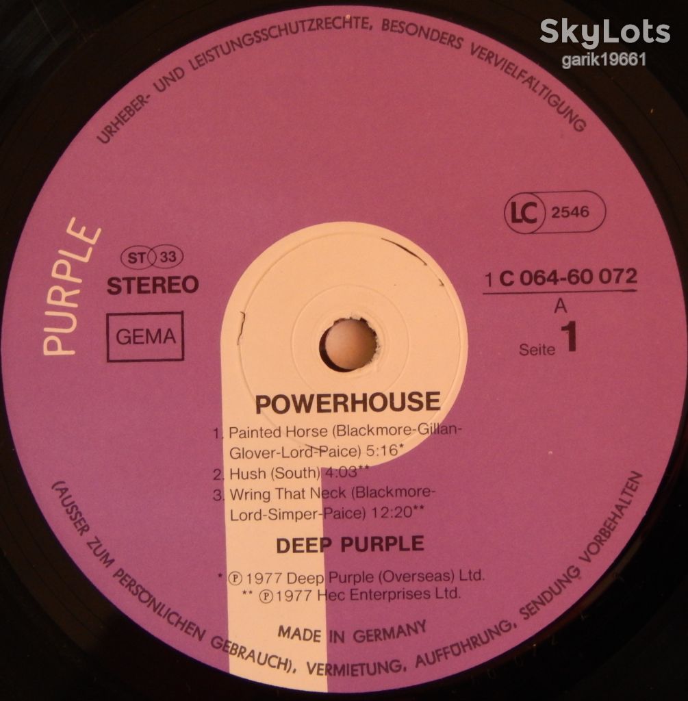 Deep Purple – Powerhouse   (Purple Records – 1C 064-60 072, Germany) EX+/EX+ - фото фото фото 2