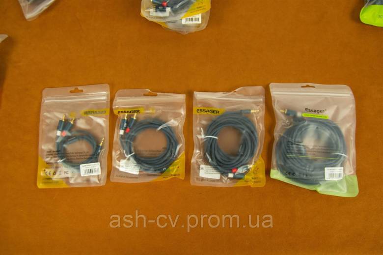 Кабель Hi-End Essager RCA Audio Cable Stereo 3.5mm to 2RCA (5 метрів) - фото фото фото 3