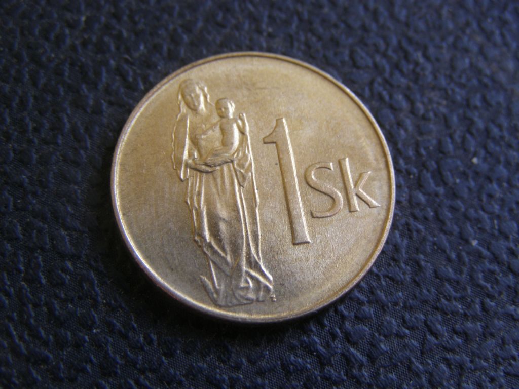 1 крона Словакия 1993 г - фото фото фото 0