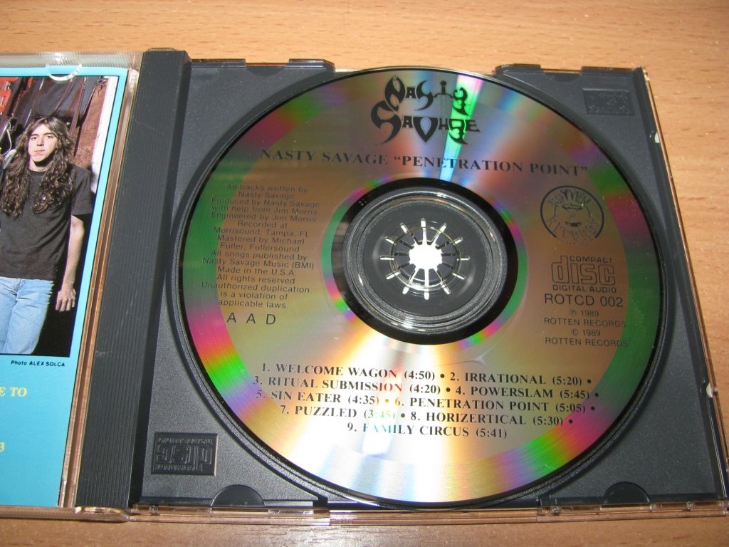 NASTY SAVAGE - Penetration Point  (1989 Rotten 1st press,USA) - фото фото фото 2