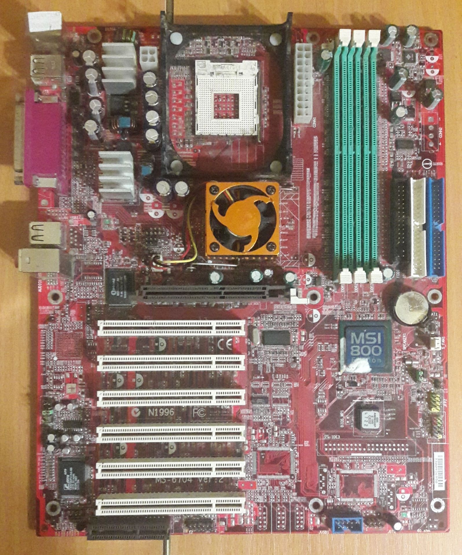 Материнська плата 478 сокет MSI 845PE Max    (MS-6704) Тест ОК - фото фото фото 0