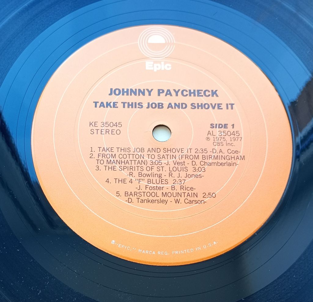 JOHNNY PAYCHECK Take This Job And Shove It LP EX - фото фото фото 2