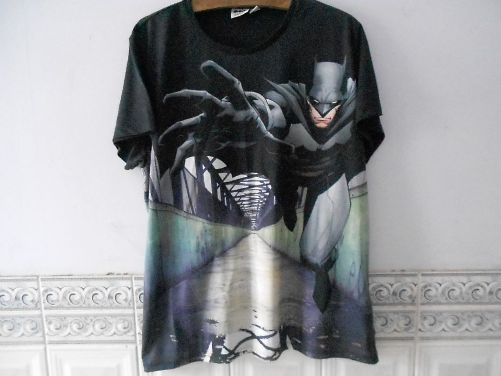 Футболка "Batman"   (100% polyester, L, Turkey) б/у - фото фото фото 0