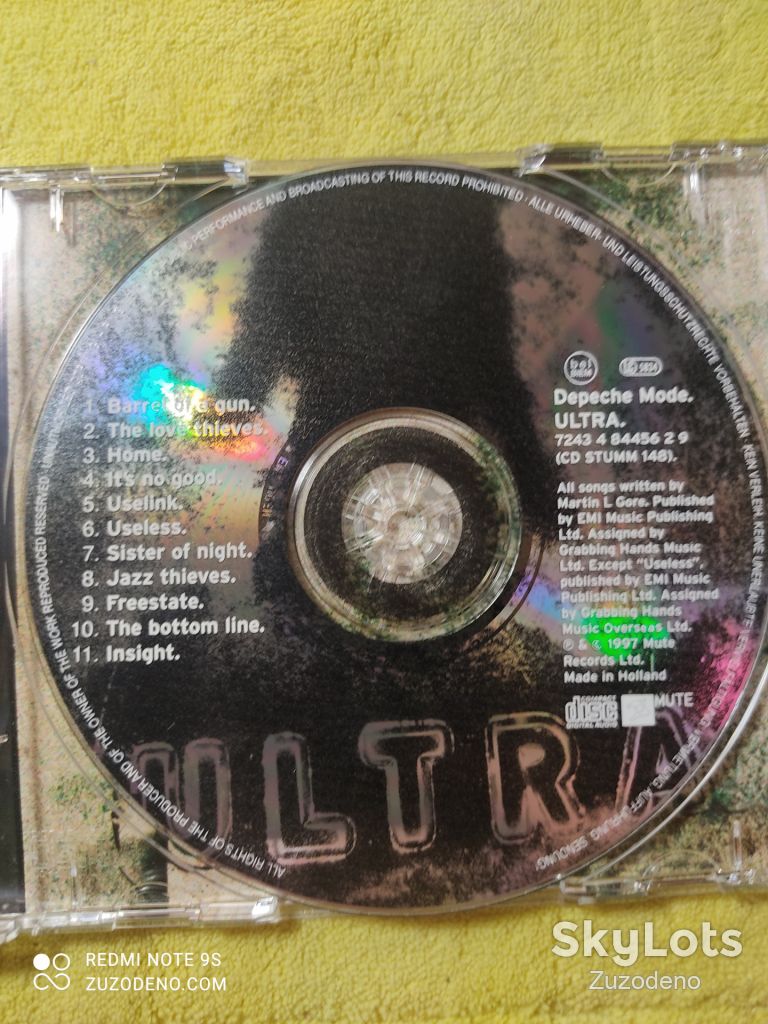 CD   (Holl) Depeche Mode ‎– Ultra 1997 - фото фото фото 5