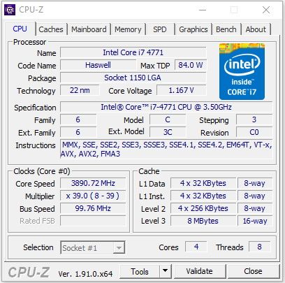Intel Core i7-4771 3.9 GHz Turbo, s1150 - фото фото фото 2
