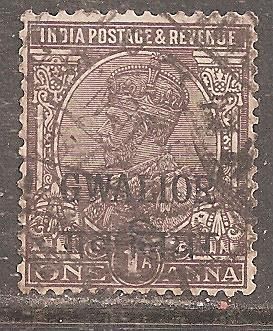 Бр.Индия (Штат Гвалиор) 1928 Sc.73 гаш. - фото фото фото 0