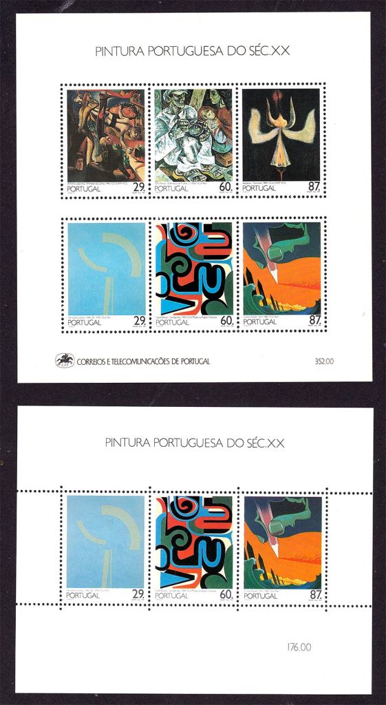 Португалия 1989 г MNH - блок + к/б   - искусство - фото фото фото 0
