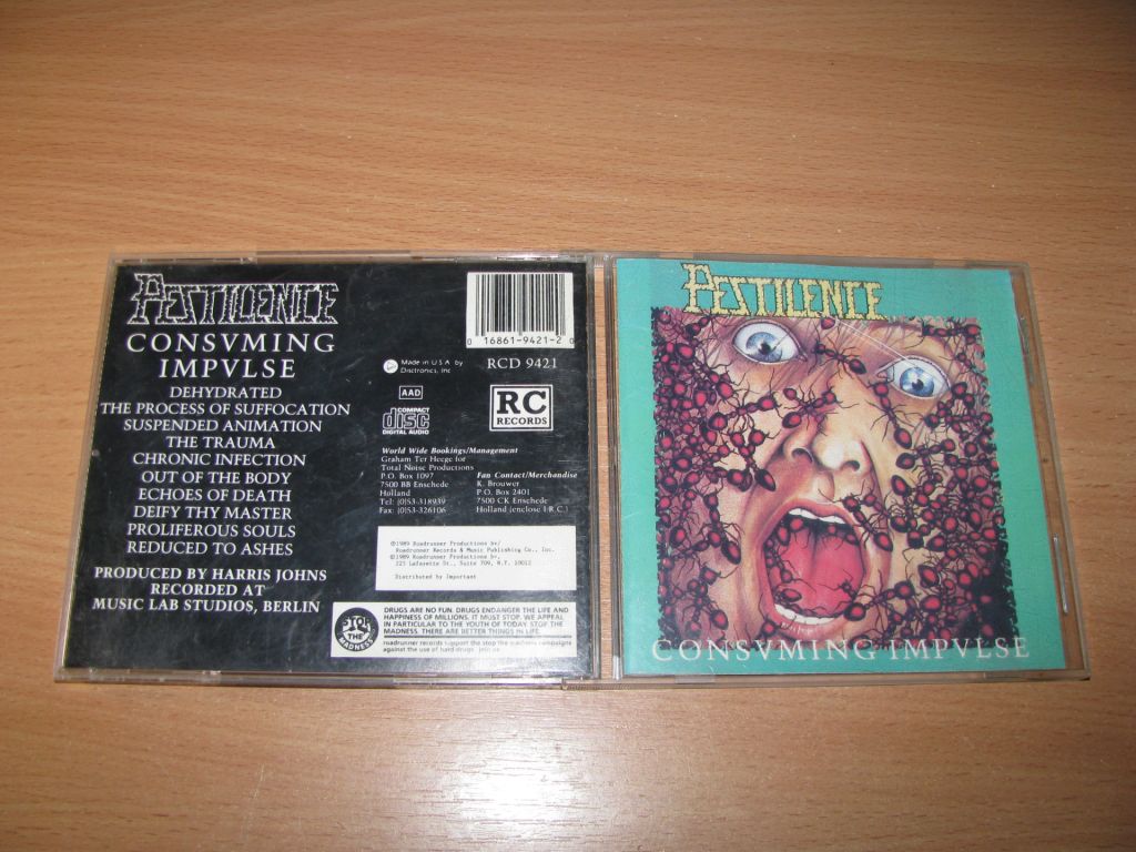 PESTILENCE - Consuming Impulse  (1989 Roadracer USA) - фото фото фото 0