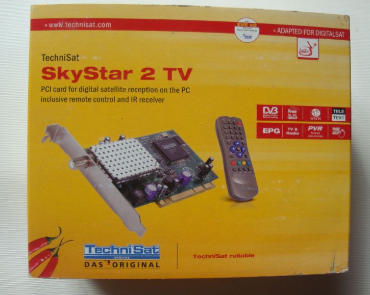 ТВ-Тюнер для ПК. SkyStar 2 TechniSat PCI - DVB-S карта + ПДУ - фото фото фото 1
