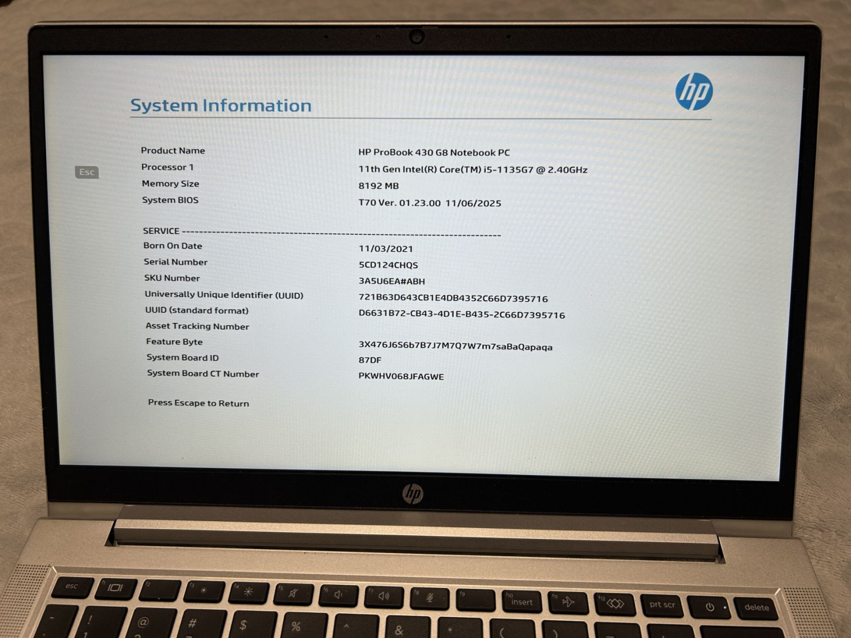 Ноутбук HP ProBook 430 G8 i5-1135G7 , 8GB , без SSD - фото фото фото 10