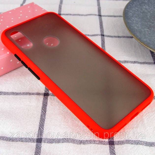 Xiaomi Redmi Note 7 Чехол матовый Frame Case TPU+PC (красный) - фото фото фото 0