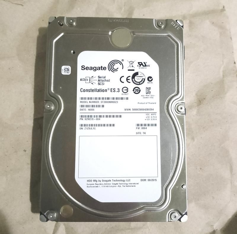 3tb sas seagate constellation es.3 7200 128mb 3.5" st3000nm0023 жосткий диск - фото фото фото 0
