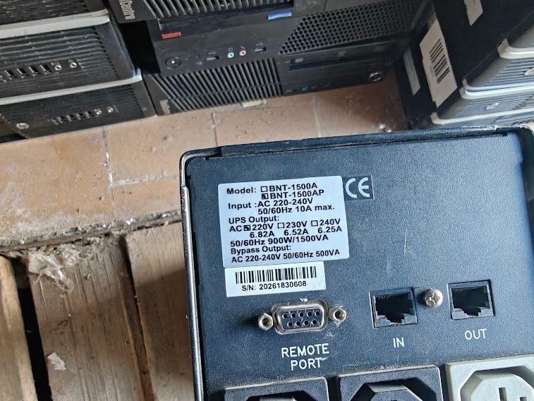 ИБП Бесперебойник UPS 1500 VA / ВА Powercom BNT-1500AP RS-232 № 261205102 - фото фото фото 2