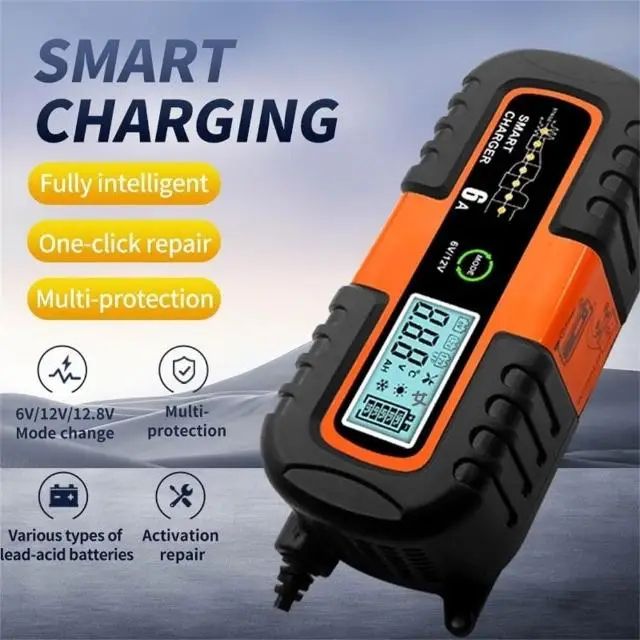 Зарядний пристрій 6А Battery Charger 6-12V - фото фото фото 1