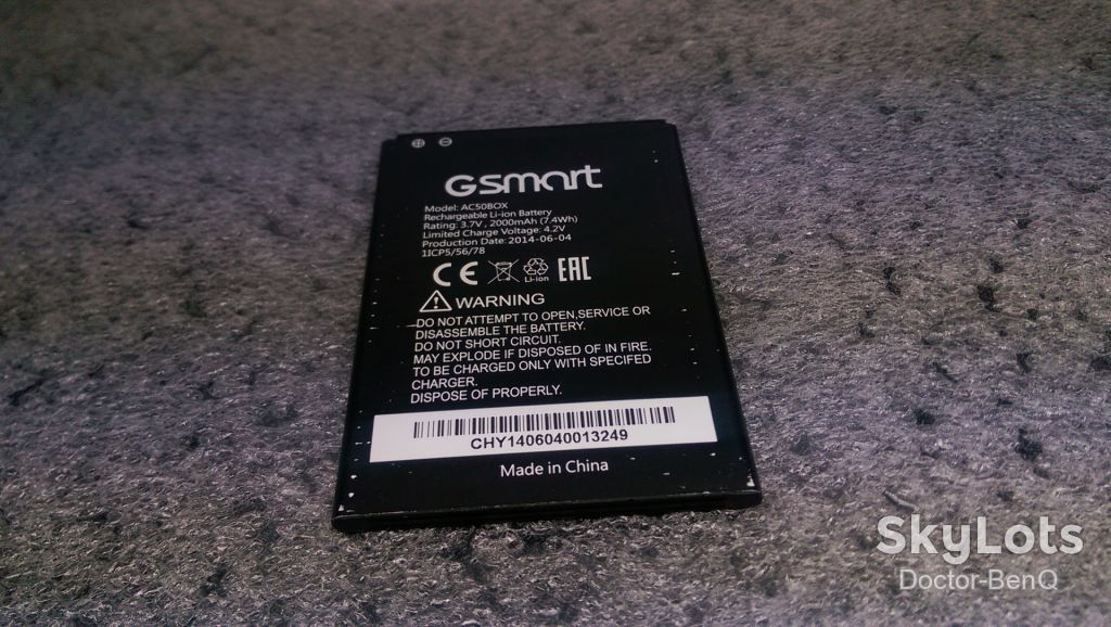 Аккумулятор для Gigabyte GSmart Mika M2 Arty A3 AC50BOX 2000mAh - фото фото фото 4