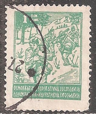 Югославия 1945 Sc.174 гаш. - фото фото фото 0