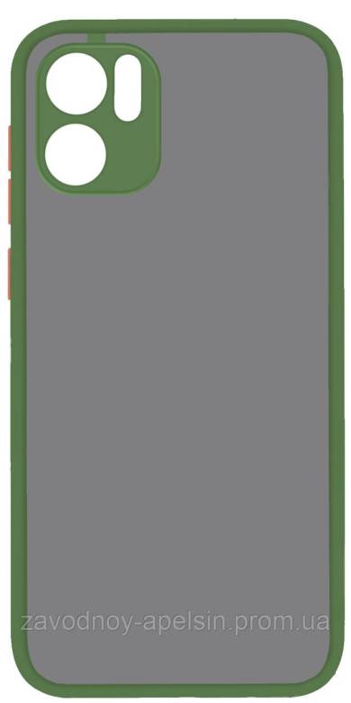 Xiaomi Redmi A1 A2 Чехол матовый Frame Case (зеленый) - фото фото фото 0