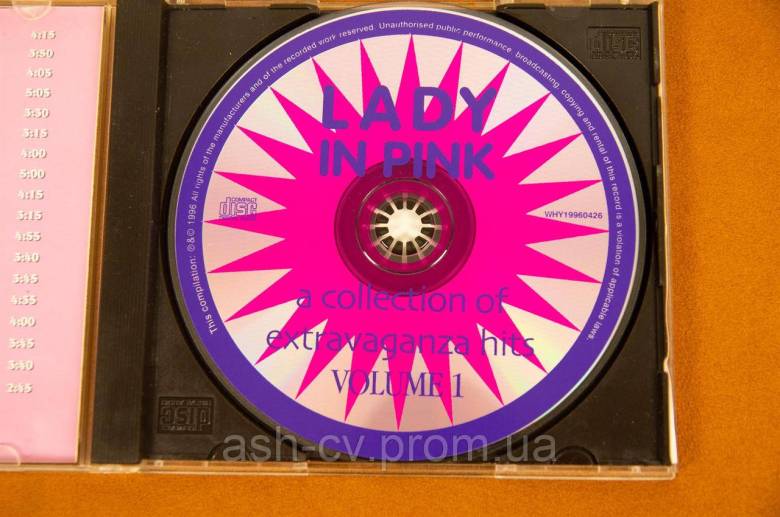 Музичний, CD, диск, Lady In Pink, 1996 - фото фото фото 2