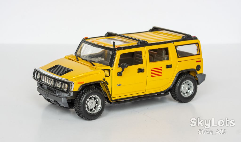 1:27 Hummer H2 2002-09 yellow, Maisto - фото фото фото 0