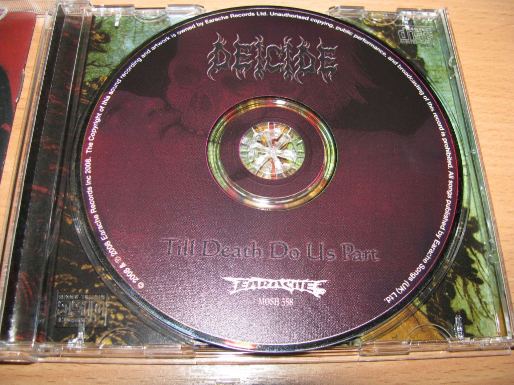 DEICIDE - Till Death Do Us Part   (2008 Earache 1st press,LIMITED SLIP+PATCH,USA) - фото фото фото 2