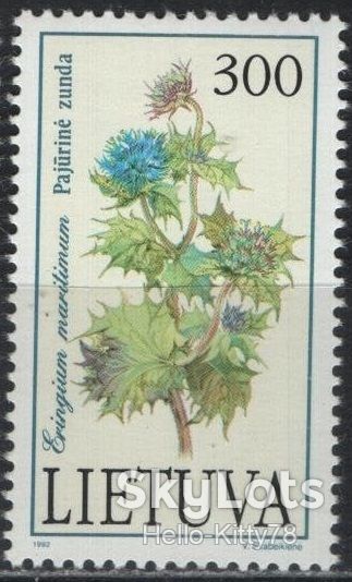Литва 1992 флора цветы Mi 500 MNH - фото фото фото 0