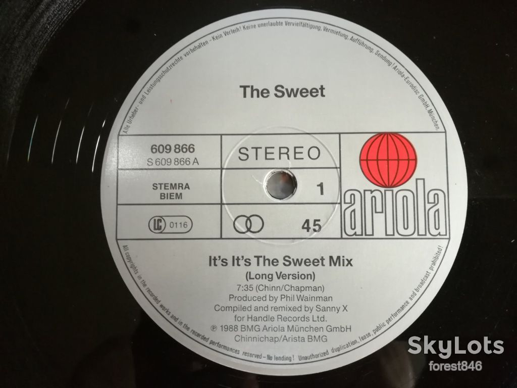 The Sweet-Maxi-single 45t  (глянс. конв.)-NM, Німеччина  (&amp;18) - фото фото фото 2