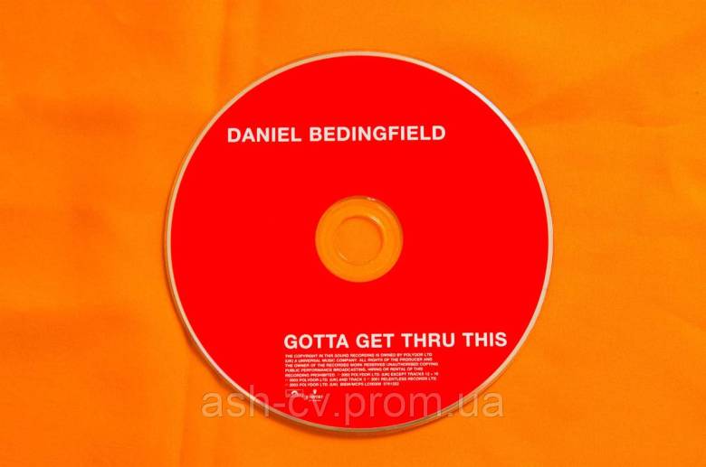 Музичний диск CD. DANIEL BEDINGFIELD - Gotta get thru this - фото фото фото 3