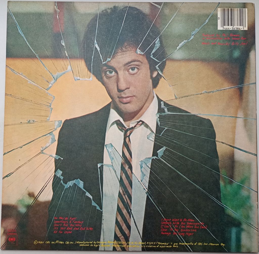 BILLY JOEL Glass Houses LP VG++/EX+ - фото фото фото 1