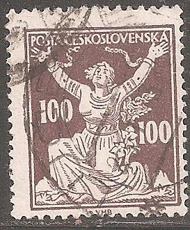 Чехословакия 1920 Sc.88 used Перф.14 - фото фото фото 0