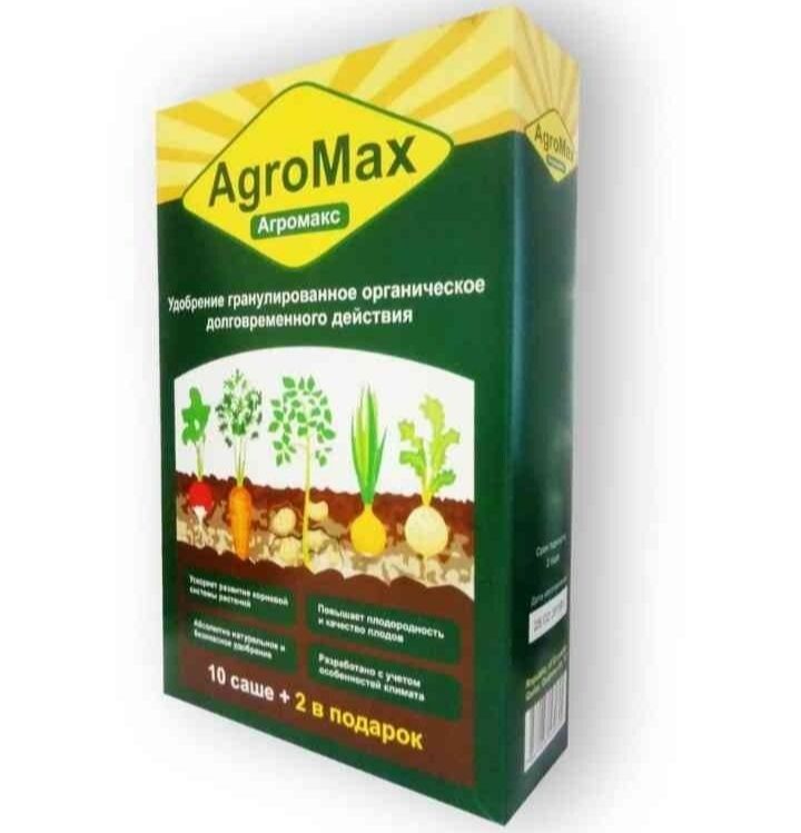 Органічне добриво AGROMAX комплект   (Агромакс) 12 саше. - фото фото фото 0