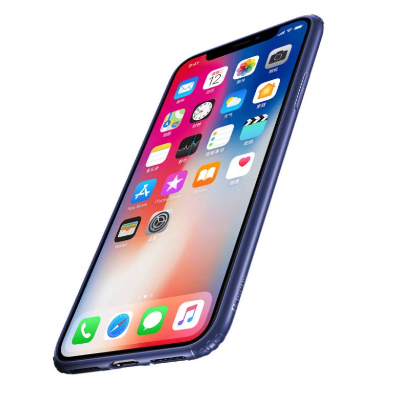Чехол Baseus для iPhone X/Xs Soft Case Blue (WIAPIPHX-SJ03) - фото фото фото 2