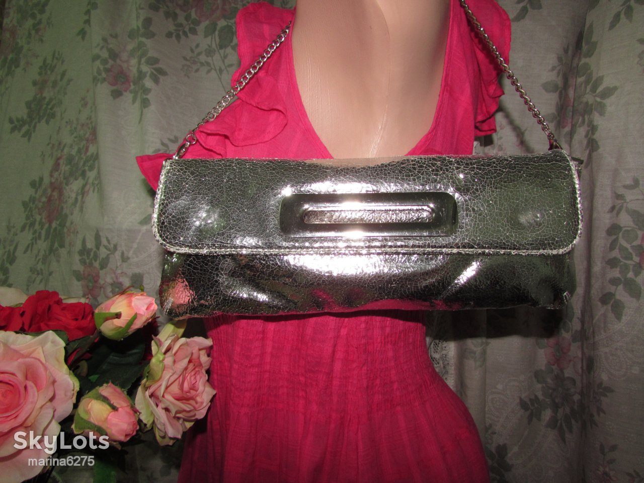 СУПЕР СТИЛЬНЫЙ ВЕЧЕРНИЙ  КЛАТЧ  СЕРЕБРО ~ALDO~ - фото фото фото 0