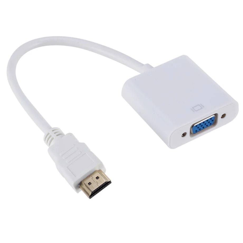 Перехідник, конвектор HDMI to VGA, для ноутбуку, компютера, ПК 1080p - фото фото фото 0