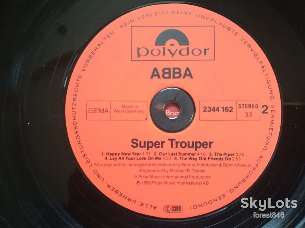 ABBA-Super trouper  (глянс. конв.)-Ex.+, Німеччина  (&amp;79) - фото фото фото 3