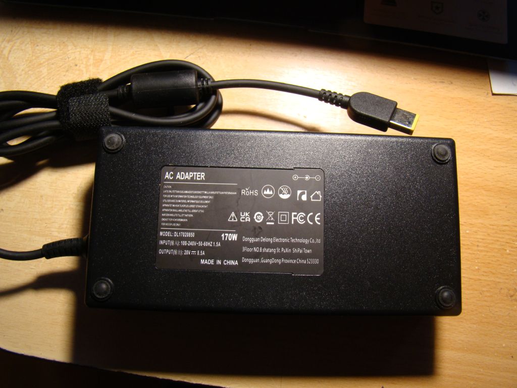 Адаптер питания Lenovo 20V 8,5A, 170Ватт. - фото фото фото 0