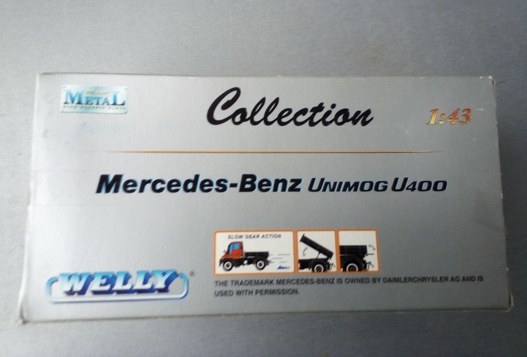 1/43 Welly Mercedes Benz Unimog U400 помаранчевий - фото фото фото 3