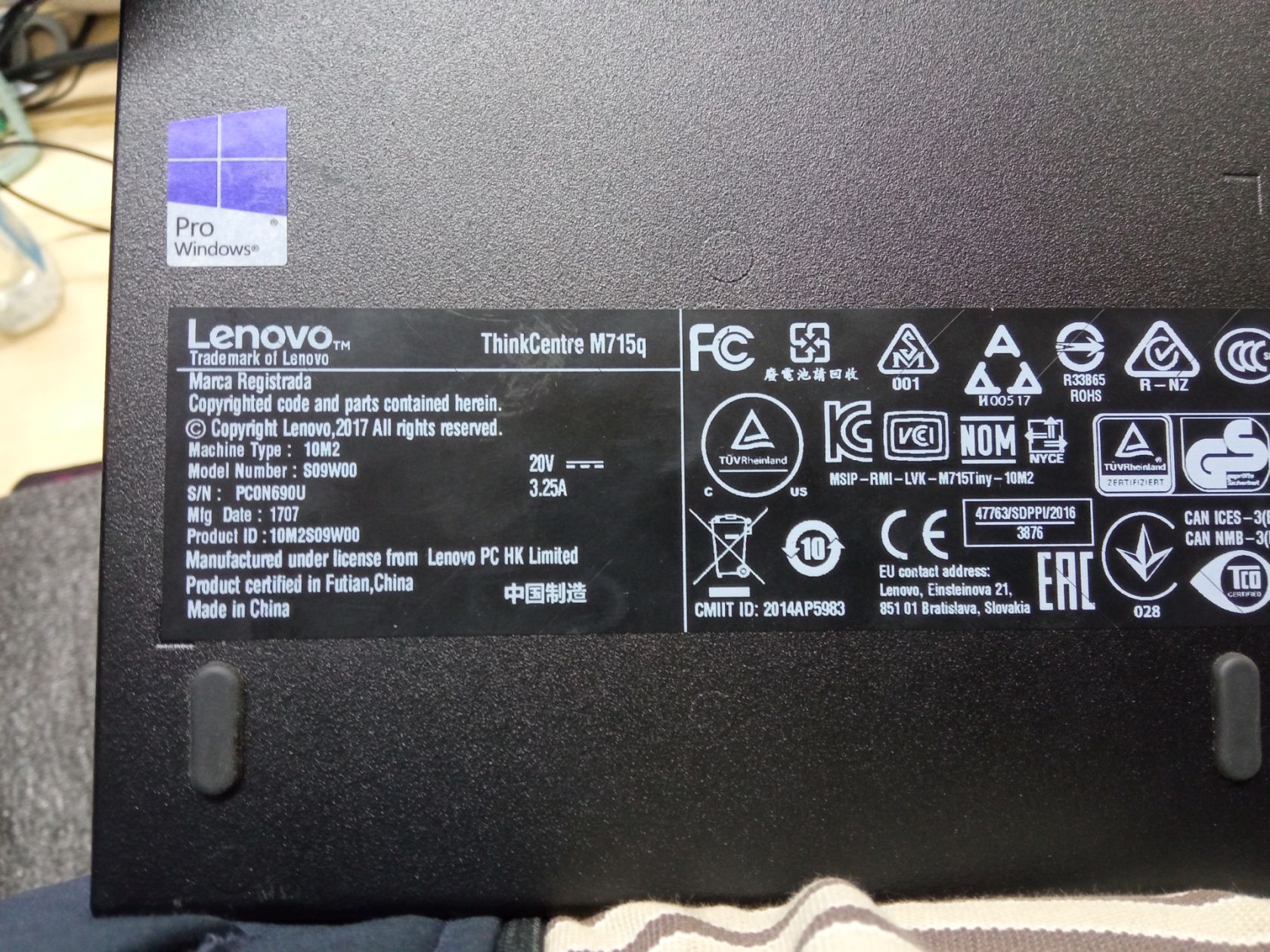 Міні-пк lenovo сокет AM4/ без DDR4 /без ssd. Б.ж присутній 90ват лот2 - фото фото фото 8