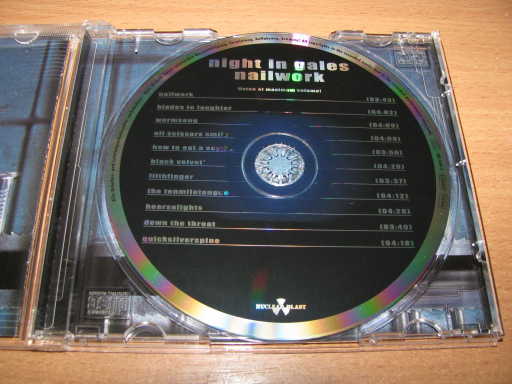 NIGHT IN GALES - Nailwork  (2000 Nuclear Blast 1st press) - фото фото фото 2