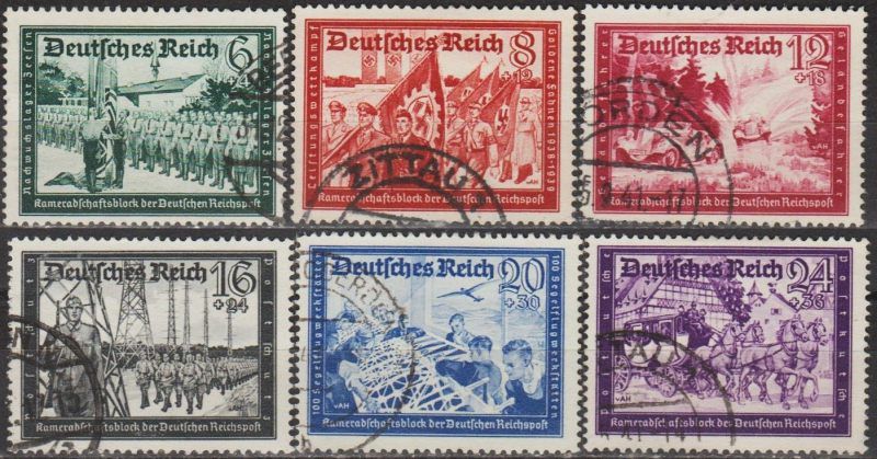 1941 - Рейх - Пошта Німеччини Mi.773-78 _гаш _32,0 € - фото фото фото 0