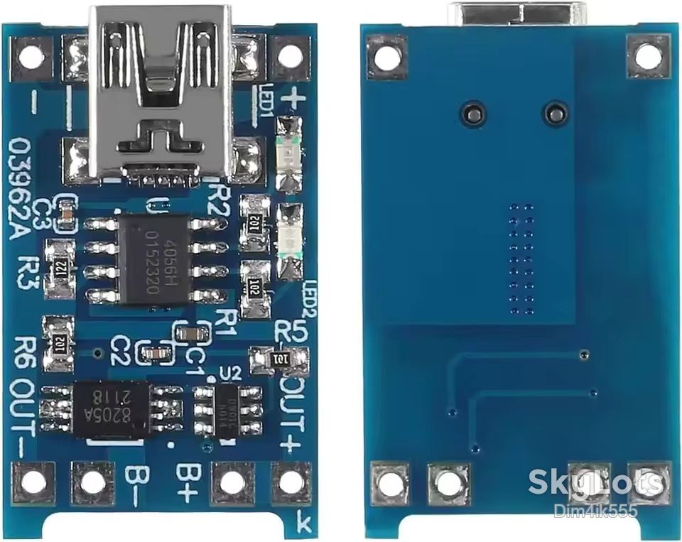 Модуль заряда Li-ion аккумуляторов TP4056 Mini-USB с защитой - фото фото фото 1