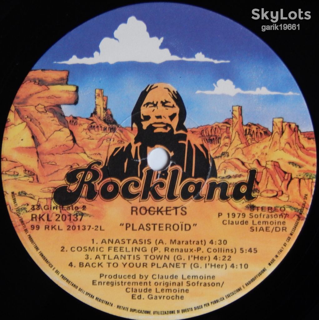 Rockets – Plasteroid   (Rockland Records – RKL 20.137, Italy) EX/NM- - фото фото фото 3