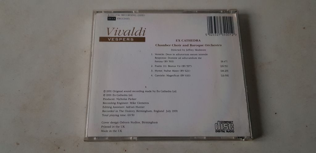 Vivaldi Vespers CD фірмовий - фото фото фото 1
