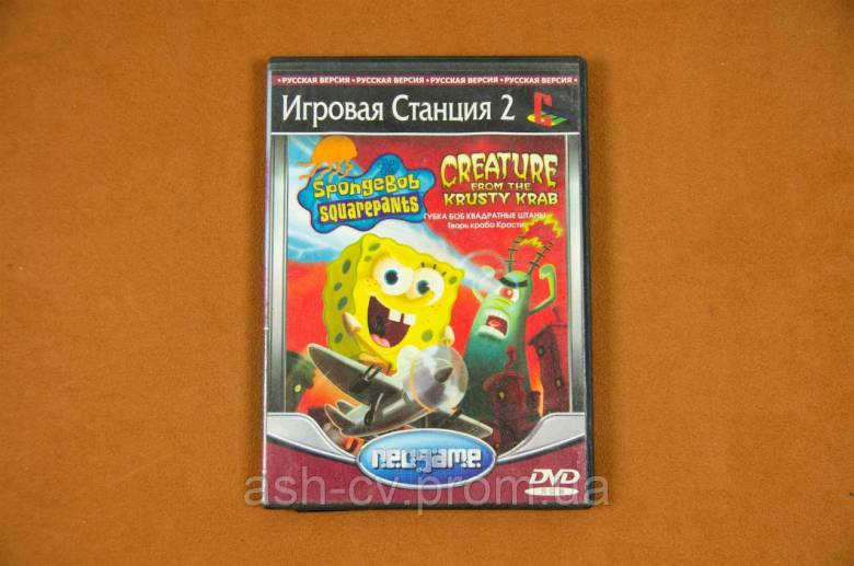 Диск для Playstation 2 (Для чіпованих приставок), гра SpongeBob - фото фото фото 0