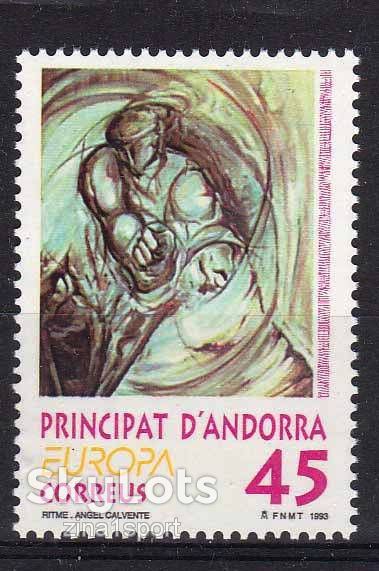 Андорра  1993 г - MNH - ИСКУССТВО - 2а  скана / 2е марки - фото фото фото 0