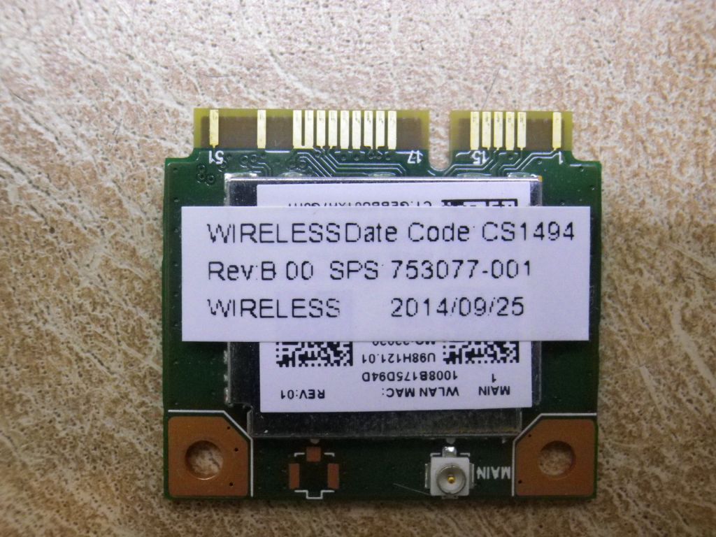 Б/У Wi-fi модуль на HP 355 G2 Model: RTL8723BE - фото фото фото 0