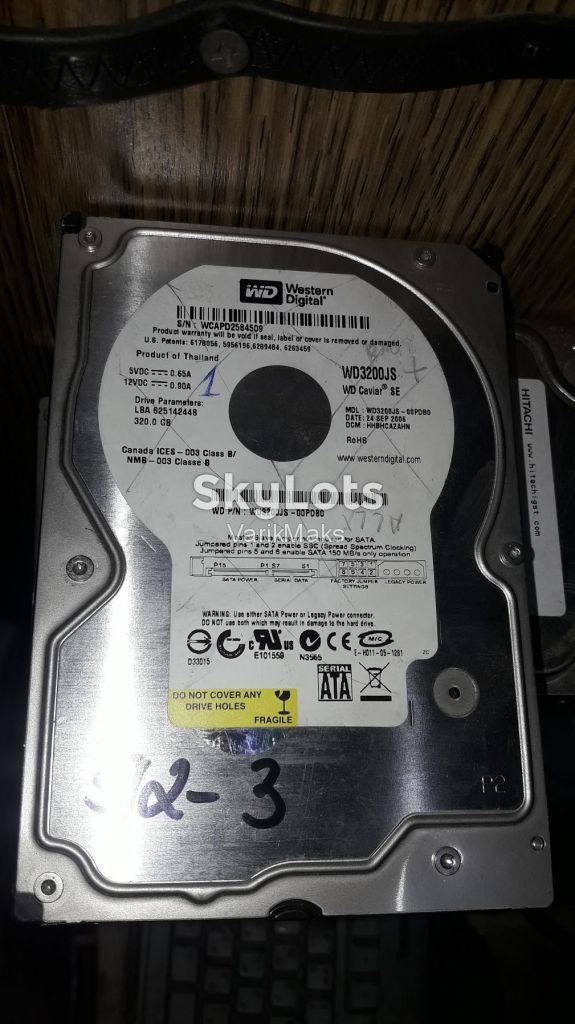 Жесткий диск 320 Гб Western Digital 3200JS SATA-II №512-3 - фото фото фото 0