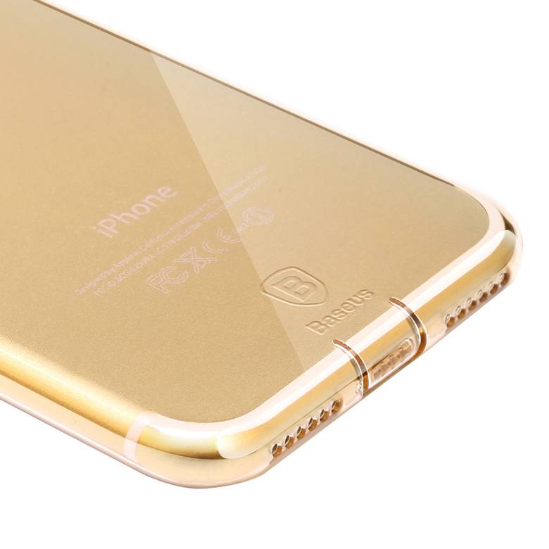 Чехол Baseus для iPhone SE 2020/8/7 Simple Pluggy Gold (ARAPIPH7-A0V) - фото фото фото 3