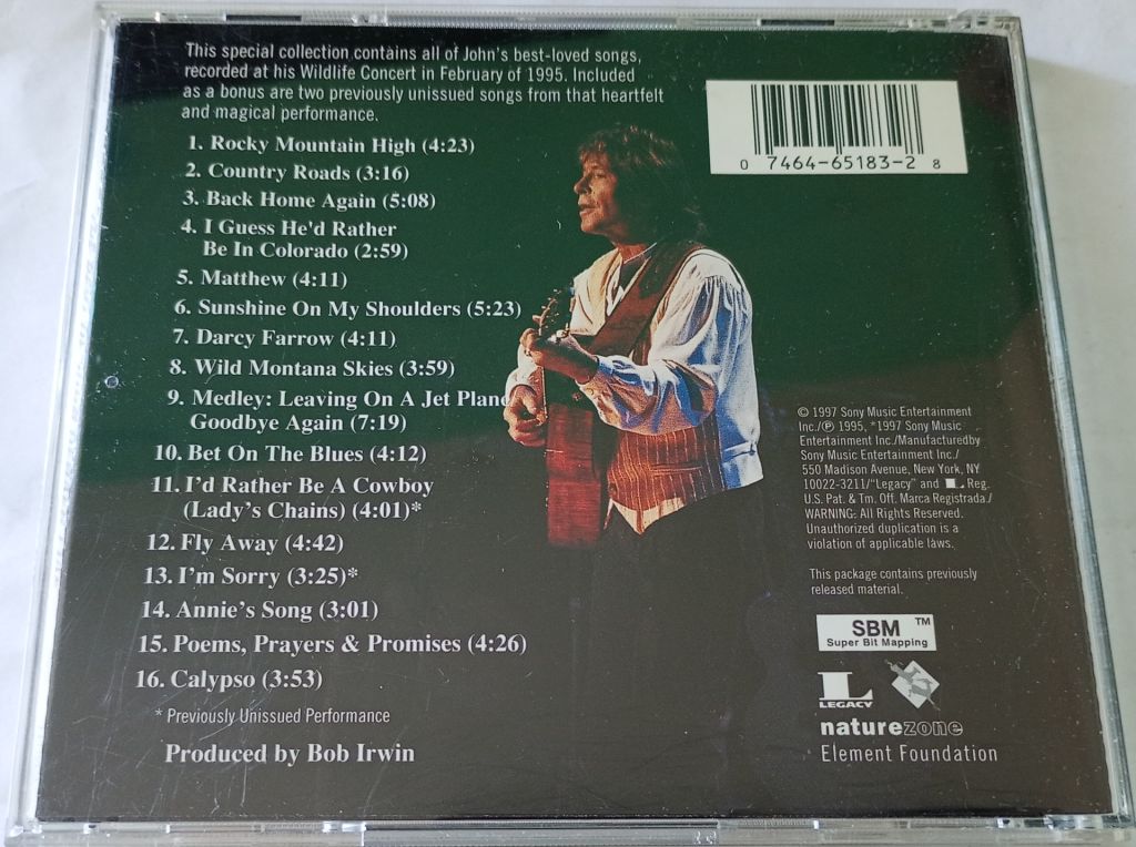 JOHN DENVER The Best Of John Denver Live CD US - фото фото фото 2